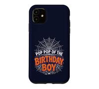 Custodia per iPhone 11 POP POP of the BOY Birthday Web Spider Halloween Party Tee Tee