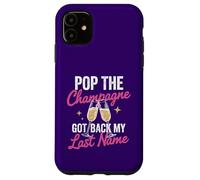 Custodia per iPhone 11 Pop The Champagne ha ripreso il mio cognome Divorzio Celebrazione