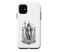 Custodia per iPhone 11 Poseidone Sea Dio Onde Oceano Mitologia Greca Opera d'arte