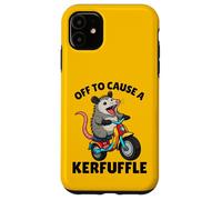 Custodia per iPhone 11 Possum Off to Cause A Kerfuffle Funny Opossum
