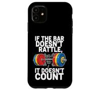Custodia per iPhone 11 Powerlifting Gym Humor Heavy Barbell Weightlifting