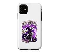 Custodia per iPhone 11 Praticare le arti oscure strega gatto nero Halloween