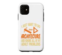 Custodia per iPhone 11 Preferisco Fare Architettura Non Affrontare Problemi