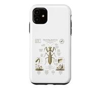 Custodia per iPhone 11 Pregare Mantide Anatomia Vintage Field Guide Art