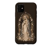 Custodia per iPhone 11 Preghiera devozionale Maria Cattolica Floreale