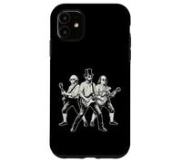 Custodia per iPhone 11 Presidenti che suonano la chitarra Funny Rock Band 4 luglio Vintage