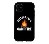 Custodia per iPhone 11 Pretend I'm Campfire Camping Holiday Funny Halloween Costume