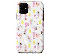 Custodia per iPhone 11 Pretty Tooth Fairy - Bacchetta magica con denti bianchi, stella gialla