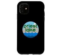 Custodia per iPhone 11 Priest Lake Idaho ID Nature Vacation Design