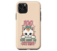 Custodia per iPhone 11 Pro 100 giorni in cui devi essere un gattino, simpatici bambini del centesimo giorno di scuola