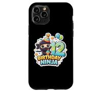 Custodia per iPhone 11 Pro 12 Anni Compleanno Ninja Ragazzi Dodici 12 ° Festa Dodicesimo