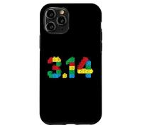 Custodia per iPhone 11 Pro 3.14 Mattoni 3.14 Blocchi Master Builder Bambini Felice Pi Day