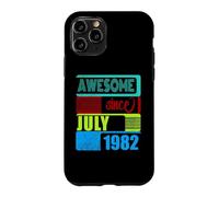 Custodia per iPhone 11 Pro 44 Anni Vintage 1982 nato Luglio Fantastico da