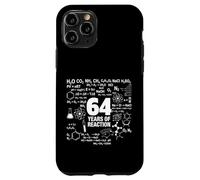 Custodia per iPhone 11 Pro 64° Compleanno 64 Anni Chimica Divertente Nerd Umorismo Geek
