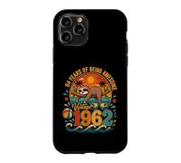 Custodia per iPhone 11 Pro 64th Birthday Retro Sloth Tropical Vintage 1962 64 Years Old
