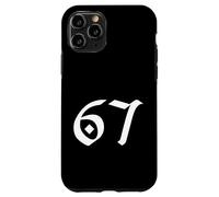 Custodia per iPhone 11 Pro 67 Medio Oriente Classico Arabic Numeric Semplice Meme Design