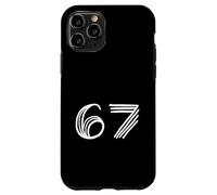 Custodia per iPhone 11 Pro 67 Meme Mexican Inspired Minimal Line Graphic Design Semplice