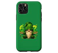 Custodia per iPhone 11 Pro 67 Six Seven Meme St Patricks Day Gnomo divertente trifoglio irlandese