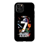 Custodia per iPhone 11 Pro 7 ° compleanno ragazzo "Solo 7 e un cavaliere già"