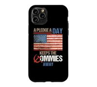 Custodia per iPhone 11 Pro A Pledge A Day Keeps The Commies Away American Flag America