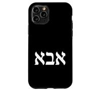 Custodia per iPhone 11 Pro Abba Padre Lettere Ebraiche Papà Biblico Israele Versetto Biblico