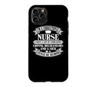 Custodia per iPhone 11 Pro Abbigliamento da infermiera correttivo - Design divertente per infermieri