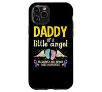 Custodia per iPhone 11 Pro Aborto spontaneo per la consapevolezza della perdita infantile Daddy Of A Little Angel