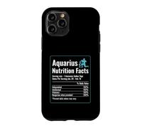 Custodia per iPhone 11 Pro Acquario Fatti nutrizionali Zodiac Astrologia Compleanno Design