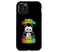 Custodia per iPhone 11 Pro Addio Kindergarten Hello Summer Funny Happy Panda Bear