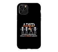 Custodia per iPhone 11 Pro ADHD It's Not Disability It's A Different Ability Skeleton