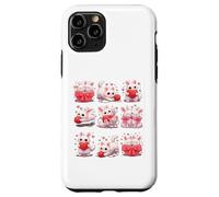 Custodia per iPhone 11 Pro Adorable Bunny with Hearts and Yarn