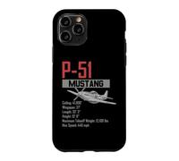 Custodia per iPhone 11 Pro Aereo da caccia americano P51 Mustang della seconda guerra