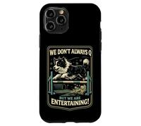 Custodia per iPhone 11 Pro Agility Dog Joke We Don't Always Q Funny Handler Dicendo
