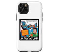 Custodia per iPhone 11 Pro AI Took My Job Divertente Programmatore Robot Coding Tech Humor