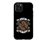 Custodia per iPhone 11 Pro Airplane Pilot Live To Fly Aviation Compass Art