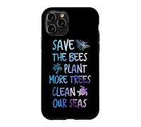 Custodia per iPhone 11 Pro Aiuta più api a piantare più alberi a pulire i nostri mari terra
