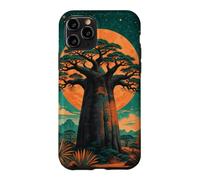 Custodia per iPhone 11 Pro Albero di Baobab Sotto Un Cielo Pieno Di Stelle