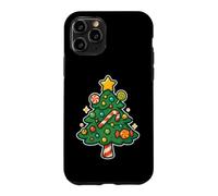 Custodia per iPhone 11 Pro Albero di Natale Candy con stella