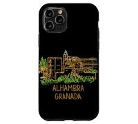 Custodia per iPhone 11 Pro Alhambra Granada Spagna Viaggio Souvenir Città Landmark Gift