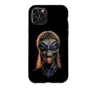 Custodia per iPhone 11 Pro Alien Mullet Extraterrestre Partito Rocker Sci-Fi Umorismo