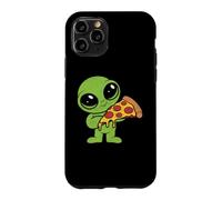 Custodia per iPhone 11 Pro Alieno Carino Con Fetta Di Pizza Fast Food