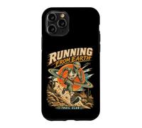 Custodia per iPhone 11 Pro Alieno in fuga dalla Terra: avventura sci-fi divertente