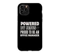 Custodia per iPhone 11 Pro Alimentato da Jesus Orgoglioso di essere il responsabile dell"ufficio Christian