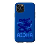 Custodia per iPhone 11 Pro Aloha Hawaii Blue Hibiscus