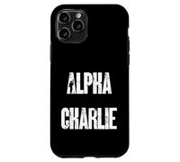Custodia per iPhone 11 Pro Alpha Charlie - Lettere fonetiche militari