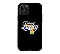 Custodia per iPhone 11 Pro Always Lucky - Barattolo di monete con arcobaleno
