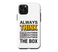 Custodia per iPhone 11 Pro Always Think Outside the Box Illustration Graphic Designs
