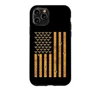 Custodia per iPhone 11 Pro American Flag Honeycomb Honey Bees Beekeeping Beekeeper Gift