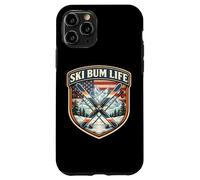 Custodia per iPhone 11 Pro American Ski Bum Life Divertente Sciatore Amante Sci Sport Invernali