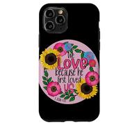 Custodia per iPhone 11 Pro Amiamo perché ci ha amati per la prima volta, Scrittura biblica cristiana